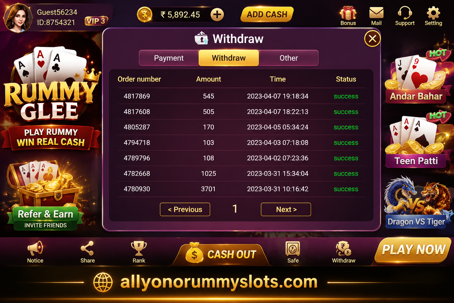 rummy glee